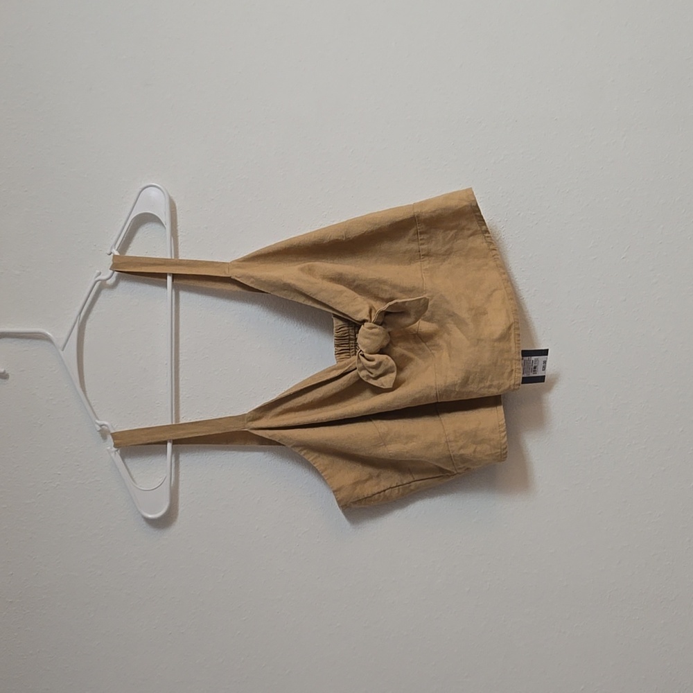 NWT Universal Thread Tan Bow Crop top XXL
